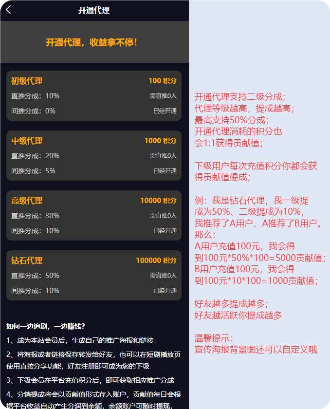 纵横短剧首码上线，1元起提秒到，独家首创看短剧拿分红模式