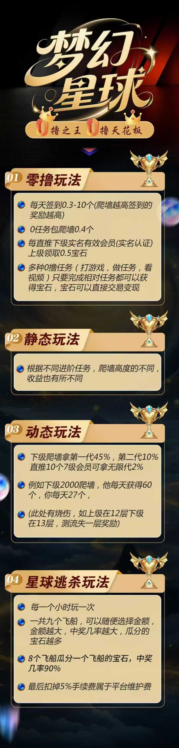 梦幻星球首码零撸，没有广告零撸爬墙模式操作简单。