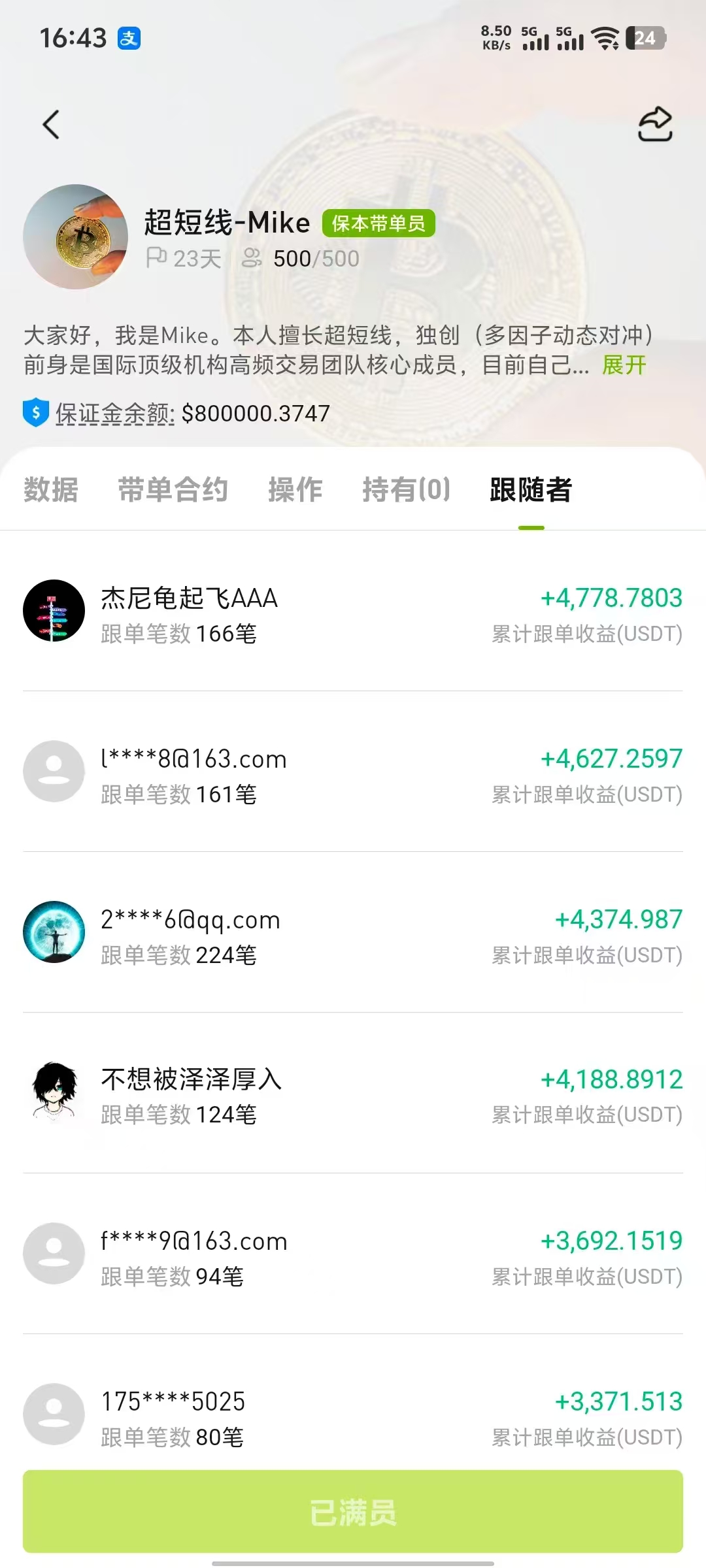 Websea交易平台，保本跟単亏了包赔，正规长久稳定收益！