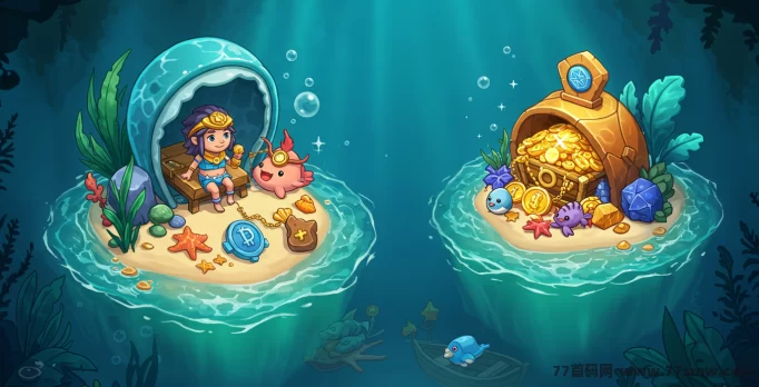 深海宝藏岛震撼上线！海洋冒险链游，养萌宠探秘神秘宝藏！
