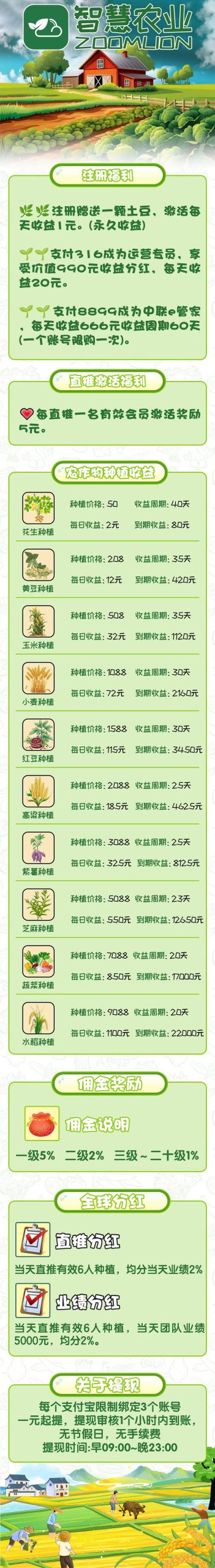 智慧农业首码，注册就送奖励，扶持拉满，官方兜底秒到