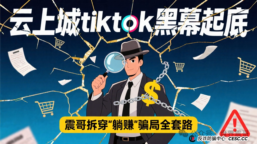云上城tiktok黑幕起底:震哥拆穿跨境电商"躺赚"骗局全套路